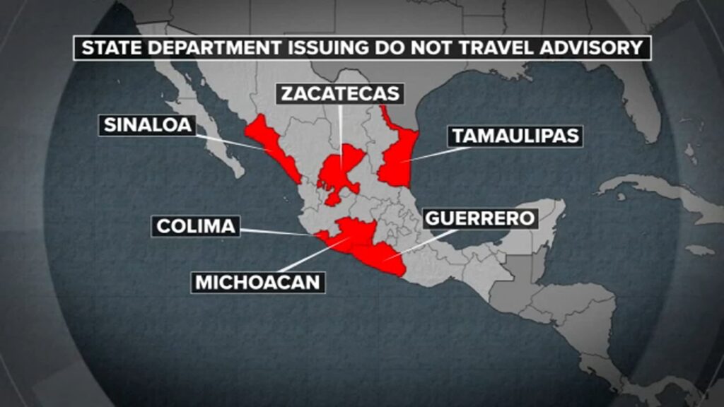 travel warning Mexico.